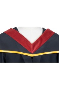 製造香港樹仁大學美國路易斯安那（門羅）大學工商管理碩士畢業袍 黑色方帽 棗紅色肩帶披肩 DA235